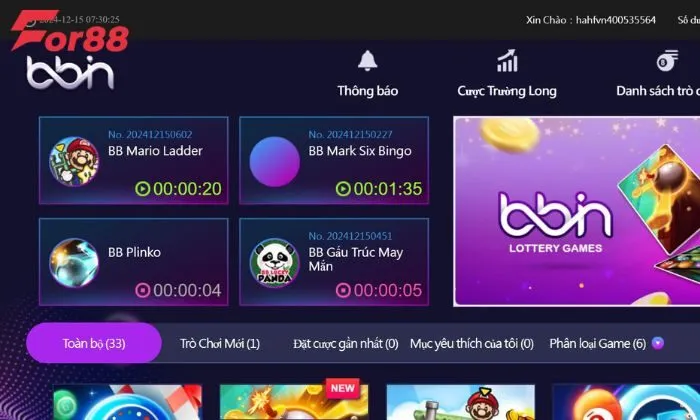 BBIN xổ số For88 BBIN xổ số For88 là gì?