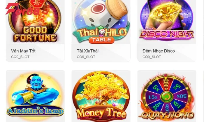 CQ9 nổ hũ For88 Những tựa game slots đã góp phần tạo nên danh tiếng cho sảnh nổ hũ CQ9 For88