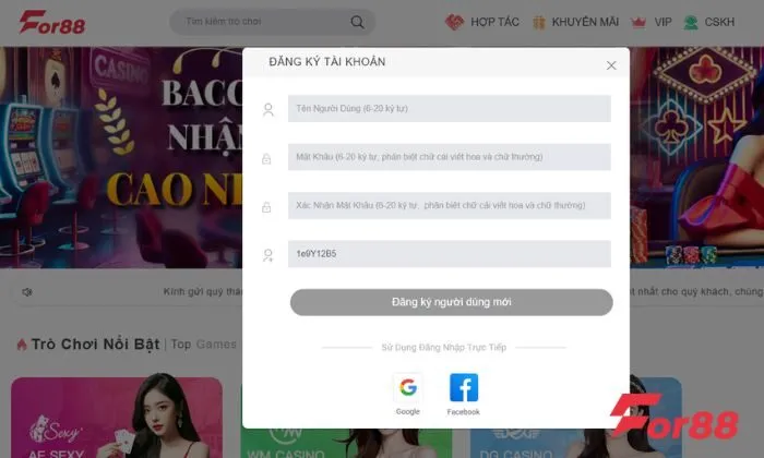 CQ9 nổ hũ For88 Đăng ký ngay tài khoản For88 để truy cập sảnh CQ9