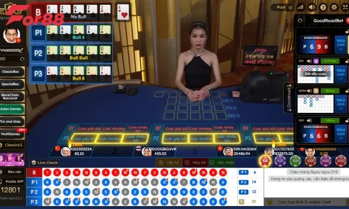 DG Casino For88 Sảnh live tại DG Casino For88 được thiết kế tỉ mỉ