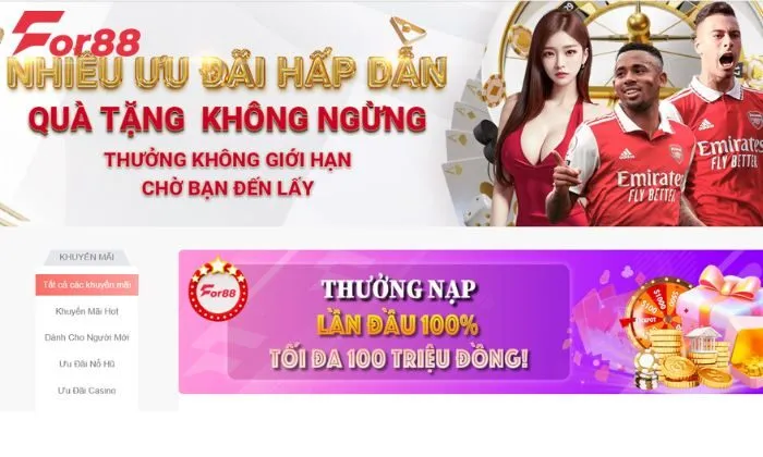 NS nổ hũ For88 Quà tặng hấp dẫn mỗi ngày