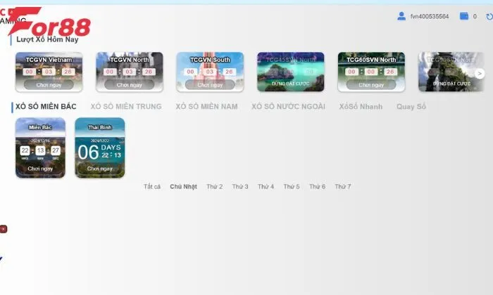TCG xổ số For88 Thông tin về sảnh TCG xổ số For88