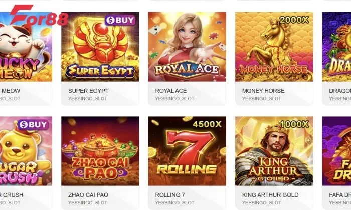 Yesbingo Slot For88 Các trò chơi tại sảnh cược Yesbingo Slot có luật chơi đơn giản, dễ hiểu
